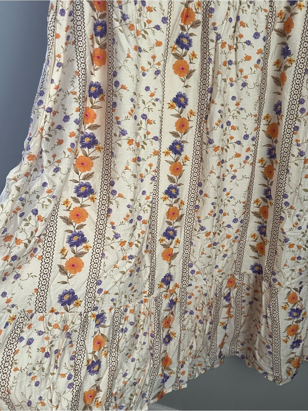 Bloomchic 3x floral cream midi dress 22-24 women’s short sleeve 22/24 nwt - Picture 6 of 10